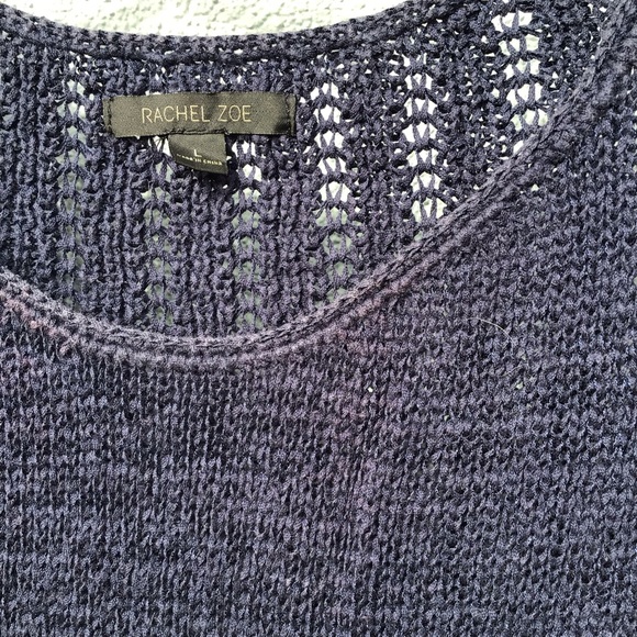 Rachel Zoe Carla sweater size large women’s open weave knit. - Picture 2 of 3